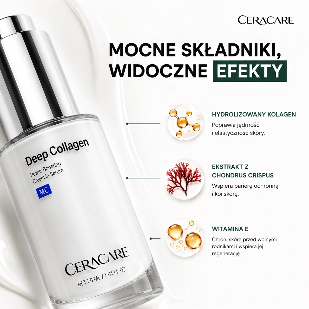 Koreańskie Serum Kolagenowe dla Skóry Dojrzałej